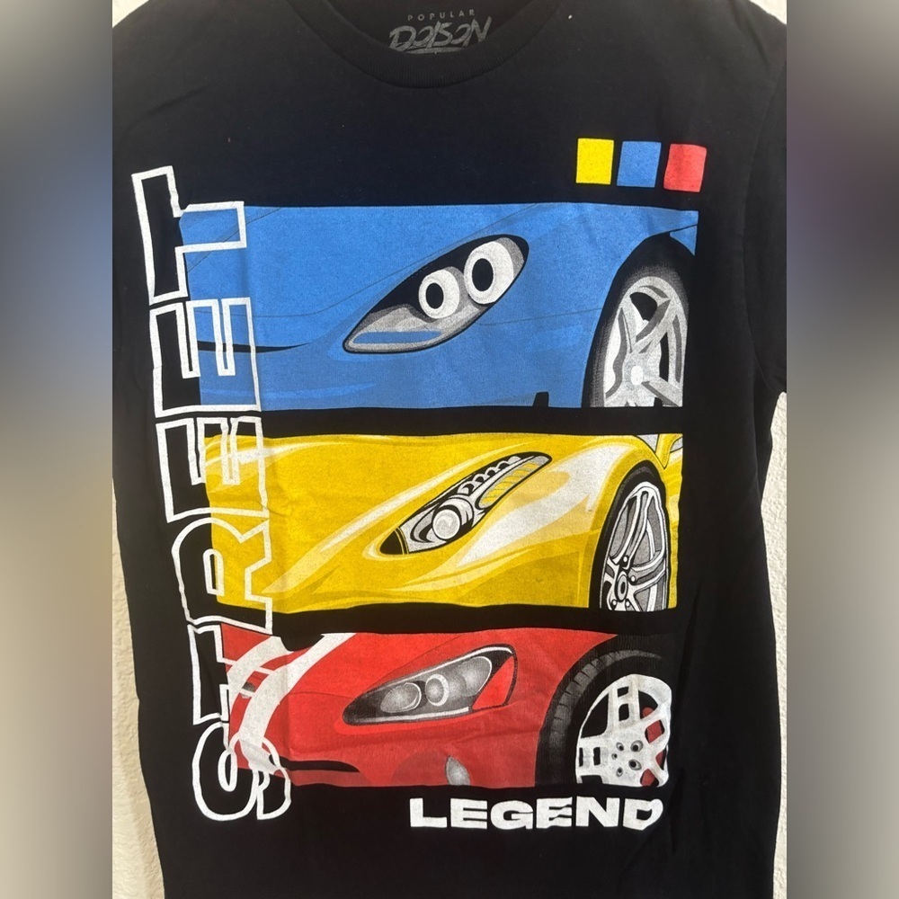 Popular Poison Mens Street Legend Graphic T-Shirt Black Car Racing Tee Small - Picture 6 of 7